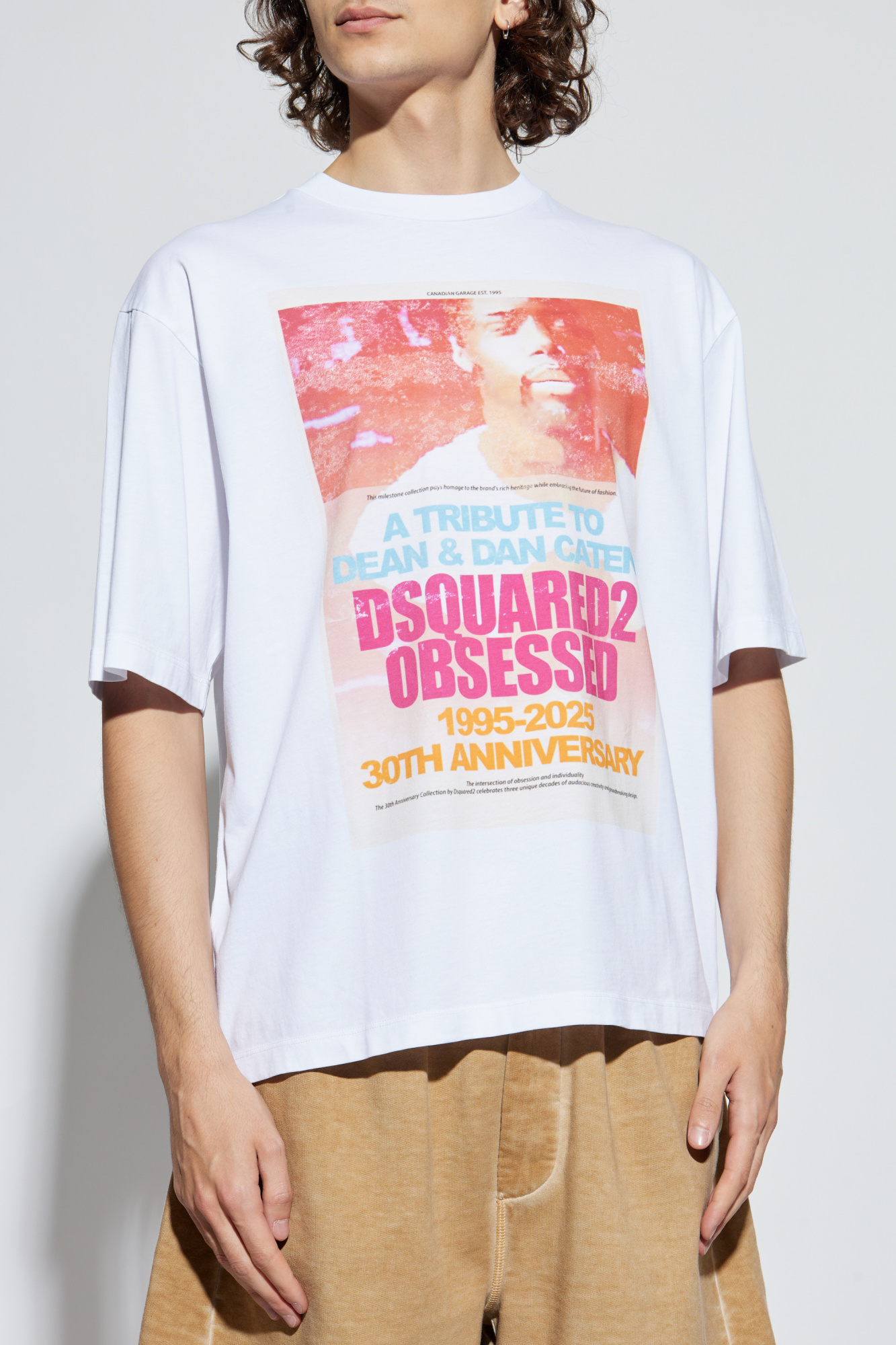 White T-shirt with logo Dsquared2 - Vitkac AS
